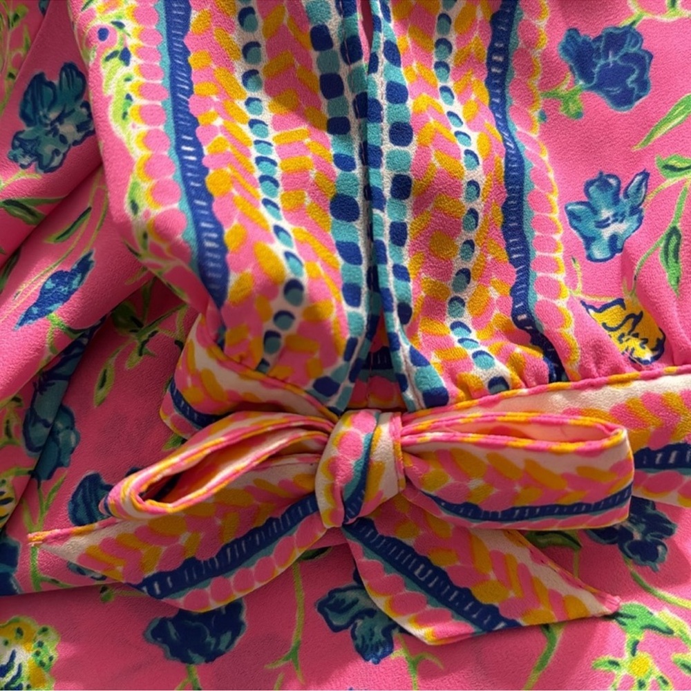 LILLY PULITZER Pamala blouse top Tigress Garden - Picture 3 of 6